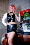 blouse choker cosplay croptop miniskirt pachi-slot_sengen_rio_de_carnival pink_hair rio_rollins_tachibana skirt tachibana_minami vest rating:Safe score:0 user:nil!
