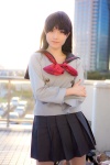 bishoujo_senshi_sailor_moon blouse cosplay hino_rei kiyomichi pleated_skirt sailor_uniform scarf school_uniform skirt rating:Safe score:0 user:pixymisa