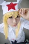 blonde_hair costume guns mecha_musume mig60 nurse nurse_cap zero_inch rating:Safe score:0 user:nil!