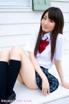 blouse bookbag kneesocks pleated_skirt sakurai_yurino school_uniform skirt rating:Safe score:1 user:nil!