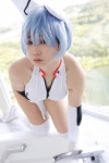 animal_ears ayanami_rei bathroom bathtub blue_hair bodysuit cat_ears chocoball chokoa_hokan_keikaku cosplay elbow_gloves gloves neon_genesis_evangelion pantyhose sheer_legwear thighhighs rating:Safe score:1 user:nil!