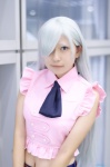 blouse cosplay elizabeth_liones meinoashi miniskirt nanatsu_no_taizai silver_hair skirt rating:Safe score:0 user:nil!