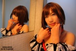 angel_mort apron bathroom bodysuit cosplay detached_sleeves higurashi_no_naku_koro_ni iroha_(ii) mirror ryuuguu_rena waitress waitress_uniform rating:Safe score:0 user:nil!