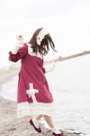 beach cosplay dress habit lolita_(phot) nagisa_mark-02 nun ocean original socks rating:Safe score:0 user:nil!