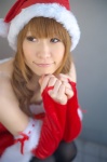asahina_mikuru chippi cosplay detached_sleeves dress santa_costume suzumiya_haruhi_no_yuuutsu thighhighs rating:Safe score:1 user:nil!