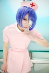blue_hair cosplay eyepatch ikkitousen kagami_sou nurse nurse_cap nurse_uniform pantyhose ryomou_shimei thighhighs rating:Safe score:0 user:Log