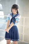 cosplay hairbow harumiya_yun love_plus pleated_skirt sailor_uniform school_uniform skirt takane_manaka rating:Safe score:2 user:nil!