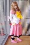 aiba_ai asahina_mikuru blouse boots bow cosplay miniskirt pleated_skirt scarf skirt suzumiya_haruhi_no_tomadoi suzumiya_haruhi_no_yuuutsu rating:Safe score:0 user:nil!