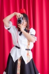blouse camera cosplay miniskirt nagumo_tsubasa shameimaru_aya skirt tokin_hat touhou rating:Safe score:0 user:nil!