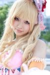 blonde_hair cosplay dress elbow_gloves gloves headband karneval mizuka tsukumo rating:Safe score:4 user:pixymisa