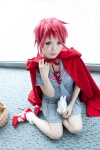cape cosplay pleated_skirt plushie red_hair ruiko saki_kano school_uniform skirt socks zone-00 rating:Safe score:2 user:pixymisa