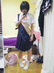 blouse camera cosplay glasses jumper luchiino open_clothes panties school_uniform self-shot socks tagme_character tagme_series undressing rating:Questionable score:7 user:c0rtana
