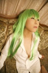 amamiya_eru bottomless cc code_geass cosplay dress_shirt green_hair pantyhose rating:Safe score:0 user:nil!