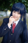 blazer blouse blue_hair cosplay k-on! nakano_azusa school_uniform twintails yunoru_keika rating:Safe score:0 user:nil!