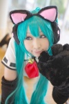 animal_ears aqua_hair blouse cat_ears cosplay ear_muffs gloves hatsune_miku miiko project_diva twintails vocaloid rating:Safe score:0 user:nil!