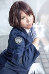 armband blazer blouse cosplay ginya gloves green_eyes police_uniform policewoman skirt tsujimoto_natsumi you're_under_arrest! rating:Safe score:0 user:pixymisa