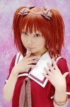 cosplay hairbows hazuki_minami red_hair rosario+vampire sailor_uniform school_uniform shuzen_kokoa twintails rating:Safe score:0 user:nil!