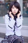 blazer blouse bowtie cosplay ichinomiya_kanna pleated_skirt shingyoji_fumie shiritsu_bakaleya_koukou skirt thighhighs rating:Safe score:1 user:pixymisa