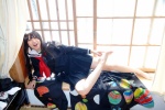 cosplay enma_ai jigoku_shoujo miniskirt pleated_skirt sailor_uniform school_uniform skirt umi rating:Safe score:0 user:pixymisa