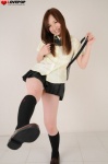 blouse bookbag kimura_maho kneesocks pleated_skirt school_uniform skirt rating:Safe score:1 user:nil!
