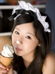 apron bikini_top costume hairband ice_cream koike_rina maid maid_uniform swimsuit rating:Safe score:1 user:nil!