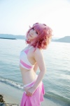 anya_alstreim beach code_geass cosplay croptop hairband miniskirt ocean panties pink_hair skirt skirt_pull striped tatsuki rating:Safe score:1 user:nil!