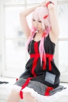 cosplay dress guilty_crown hair_clip miiko pink_hair ribbons twintails wristband yuzuriha_inori rating:Safe score:1 user:Kryzz