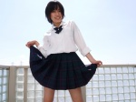 blouse costume pleated_skirt sayaka school_uniform skirt skirt_lift rating:Safe score:0 user:nil!