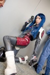 blue_hair boots cosplay gloves gun kuga_natsuki miyuki motorcycle_helmet my-hime pistol racing_suit rating:Safe score:0 user:nil!
