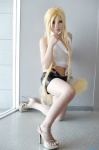 benten blonde_hair cigarette cosplay halter_top shorts touru zone-00 rating:Safe score:1 user:nil!