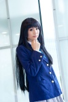 akiyama_mio blazer blouse cosplay k-on! miniskirt pleated_skirt ribbon_tie sakuramiya_rei school_uniform skirt rating:Safe score:0 user:pixymisa