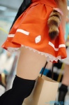 blouse cosplay flyable_heart inaba_yui pantyhose pleated_skirt school_uniform shirara skirt tail thighhighs vest zettai_ryouiki rating:Safe score:0 user:nil!