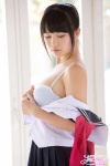 bed bra open_clothes pleated_skirt ponytail sailor_uniform school_uniform skirt yamanaka_tomoe rating:Safe score:2 user:nil!