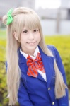 blazer blonde_hair blouse cosplay love_live!_school_idol_project minami_kotori school_uniform shie side_ponytail rating:Safe score:0 user:nil!