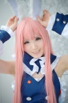 animal_ears bunny_ears cosplay dress kurasaka_kururu kurousagi mondaiji-tachi_ga_isekai_kara_kuru_sou_desu_yo? pink_hair rating:Safe score:1 user:nil!