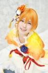 aika_(ii) blouse capelet cosplay hair_ornament hoshizora_rin love_live!_school_idol_project miniskirt orange_hair skirt rating:Safe score:0 user:nil!
