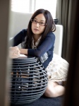 blouse cardigan glasses pleated_skirt skirt takashima_kaho rating:Safe score:1 user:nil!