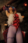 bodysuit bondage cosplay detached_sleeves head_wings lilith_aensland pantyhose purple_hair tamashi_no_mayoigo vampire_(game) wings yuuki_sayo rating:Safe score:4 user:nil!