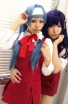 blouse blue_hair cosplay crucifix head_band jumper kannagi nagi school_uniform supika uriu zange rating:Safe score:0 user:nil!