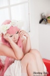 cosplay dress hairband megurine_luka pink_hair saku twintails vocaloid world_is_mine_(vocaloid) rating:Safe score:2 user:nil!