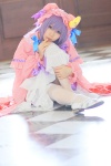 amatsuka_miyu cosplay dress hat patchouli_knowledge purple_hair robe thighhighs touhou rating:Safe score:1 user:nil!