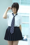 cosplay glasses looking_over_glasses narihara_riku school_uniform tagme_character tagme_series rating:Safe score:0 user:nil!