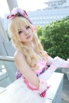 blonde_hair cosplay dress elbow_gloves gloves headband karneval mizuka tsukumo tutu rating:Safe score:0 user:pixymisa
