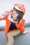 asakura_irori bakemonogatari cosplay hat jacket pantyhose school_swimsuit sengoku_nadeko swimsuit rating:Safe score:0 user:nil!
