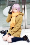 cardigan cosplay glasses ibara kneesocks nagato_yuki pleated_skirt purple_hair skirt suzumiya_haruhi_no_yuuutsu rating:Safe score:3 user:pixymisa