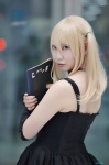 amane_misa blonde_hair choker cosplay death_note dress fingerless_elbow_gloves kei twintails rating:Safe score:0 user:nil!