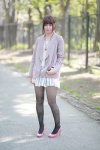 black_legwear blazer dress necklace pantyhose sayo_(ii) sweater rating:Safe score:1 user:pixymisa