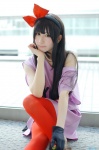akiyama_mio cosplay hairband k-on! nana one_glove pantyhose tank_top tshirt rating:Safe score:1 user:nil!