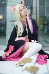blonde_hair cosplay fan kimono mai_(ii) tagme_character tagme_series thighhighs rating:Safe score:3 user:nil!