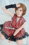 boots choker cosplay fingerless_gloves kooki meiko miniskirt skirt vest vocaloid rating:Safe score:1 user:nil!